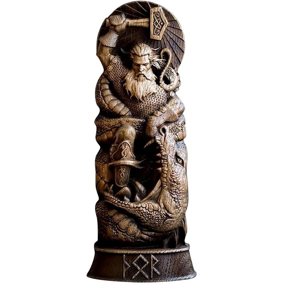 Figurine de dieux nordiques, mythologie viking, statue en résine de dieu nordique, panthéons scandinaves pour la maison, armoire à vin, abri