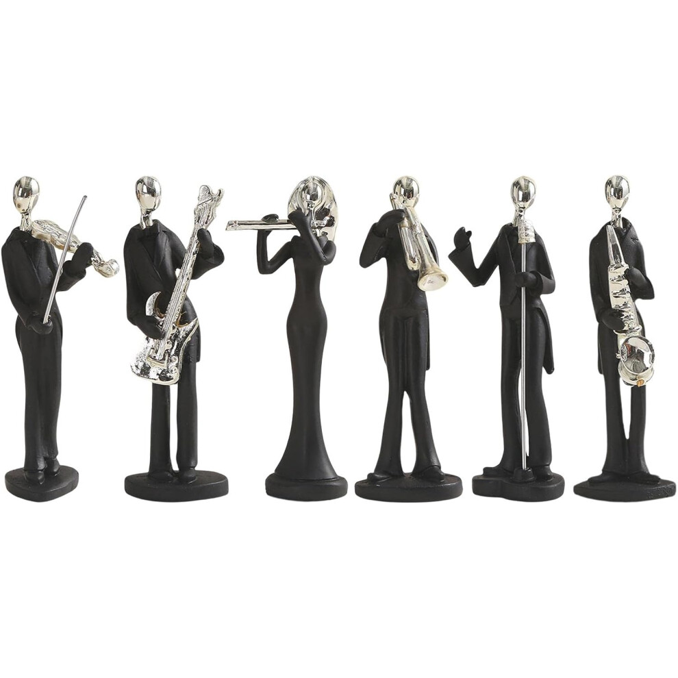 Ensemble de 6 statues de musicien blanc pour décoration intérieure