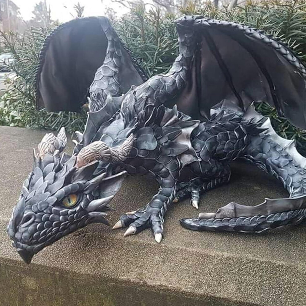 Yardancer Statue Solaire De Jardin En Forme De Dragon – Figurine D'extérieur En Forme De Dragon – Statue Décorative D'extérieur Adaptée Pour Terrasse, Balcon, Décoration De Patio – Cadeau Spécialement