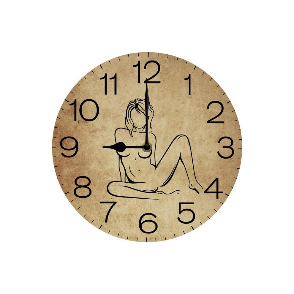 Horloge murale femme nue, horloge femme sexy, décoration de salon garage homme cave, cadeau de Saint-Valentin pour homme