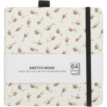 Carnet de croquis aquarelle 5,1 x 5,1, 64 feuilles de papier aquarelle 165 g/m², carnet de croquis sans acide