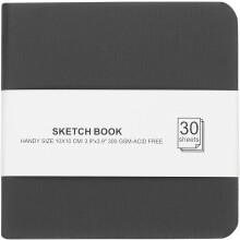 Carnet de croquis aquarelle 4x4, 30 feuilles, 300 g/m², sans acide, couverture rigide, pour artistes
