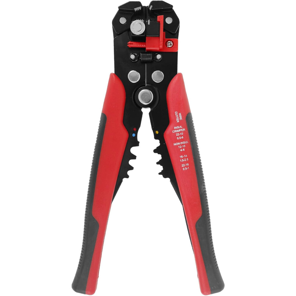Pince à dénuder auto-ajustable 24-10 AWG, coupe-câbles réglable robuste, outil de dénudage de fils électriques multifonctionnel