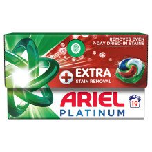 Ariel Platinum Pods with Extra Stain Removal - 19 Pods