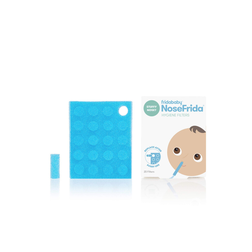 Nosefrida Filter Refills | Hygiene Filters For Nosefrida The Snotsucker, Nasal Aspirator For Baby | 20 Count Frida Baby
