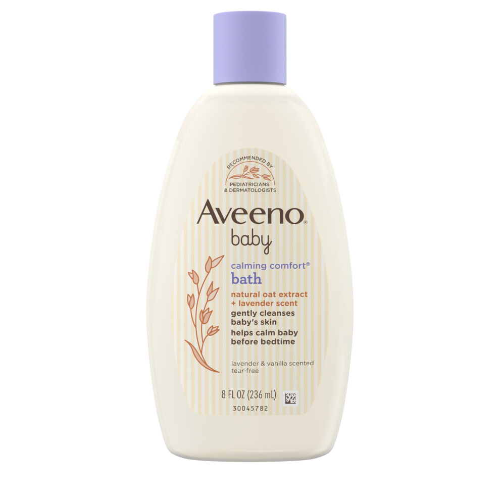 Aveeno Baby Calming Comfort Bedtime Bath and Wash, 250 ml (Pack of 2)