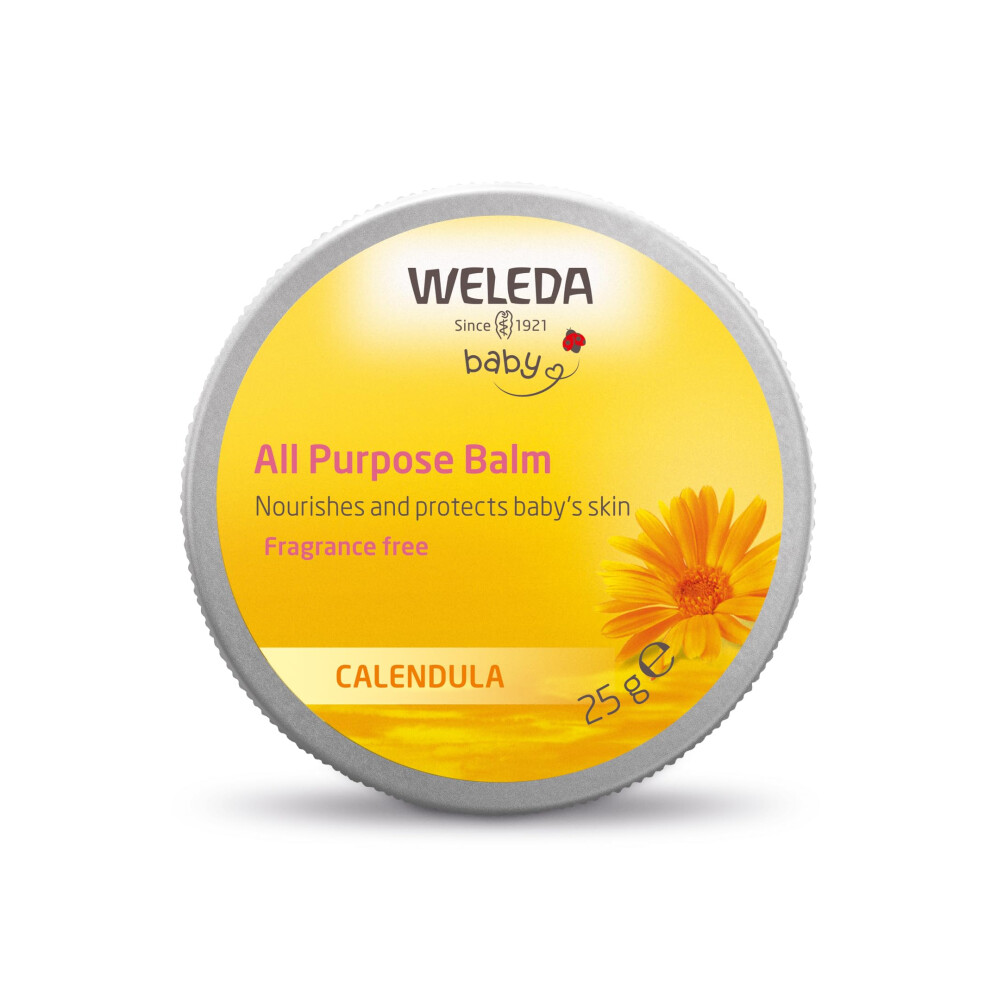 Weleda Baby All Purpose Balm, Baby Balm, Calendula Balm, Recommended by Midwives, Tested, Gentle Protection, 100% Certified Natural, 25g
