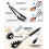 Spaghetti Spoon and Pasta Tong Non-Stick Silicone Spoon Server-Black 2