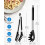 Spaghetti Spoon and Pasta Tong Non-Stick Silicone Spoon Server-Black 3