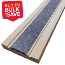 (30, 1000mm x 50mm) BUNDLE VALUE PACK Non Slip Decking Strips GRP Heavy Duty Pro Grade 50mm - GREY