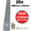 (150, 1200mm x 50mm) BUNDLE VALUE PACK Non Slip Decking Strips GRP Heavy Duty Pro Grade 50mm - GREY 20
