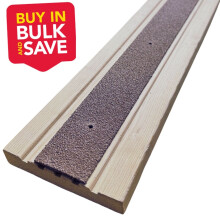 (150, 1200mm x 50mm) BUNDLE VALUE PACK Non Slip Decking Strips GRP Heavy Duty Pro Grade 50mm - BROWN