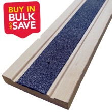 (75, 1200mm x 50mm) BUNDLE VALUE PACK -Non Slip Decking Strips GRP Heavy Duty Pro Grade 50mm - BLACK