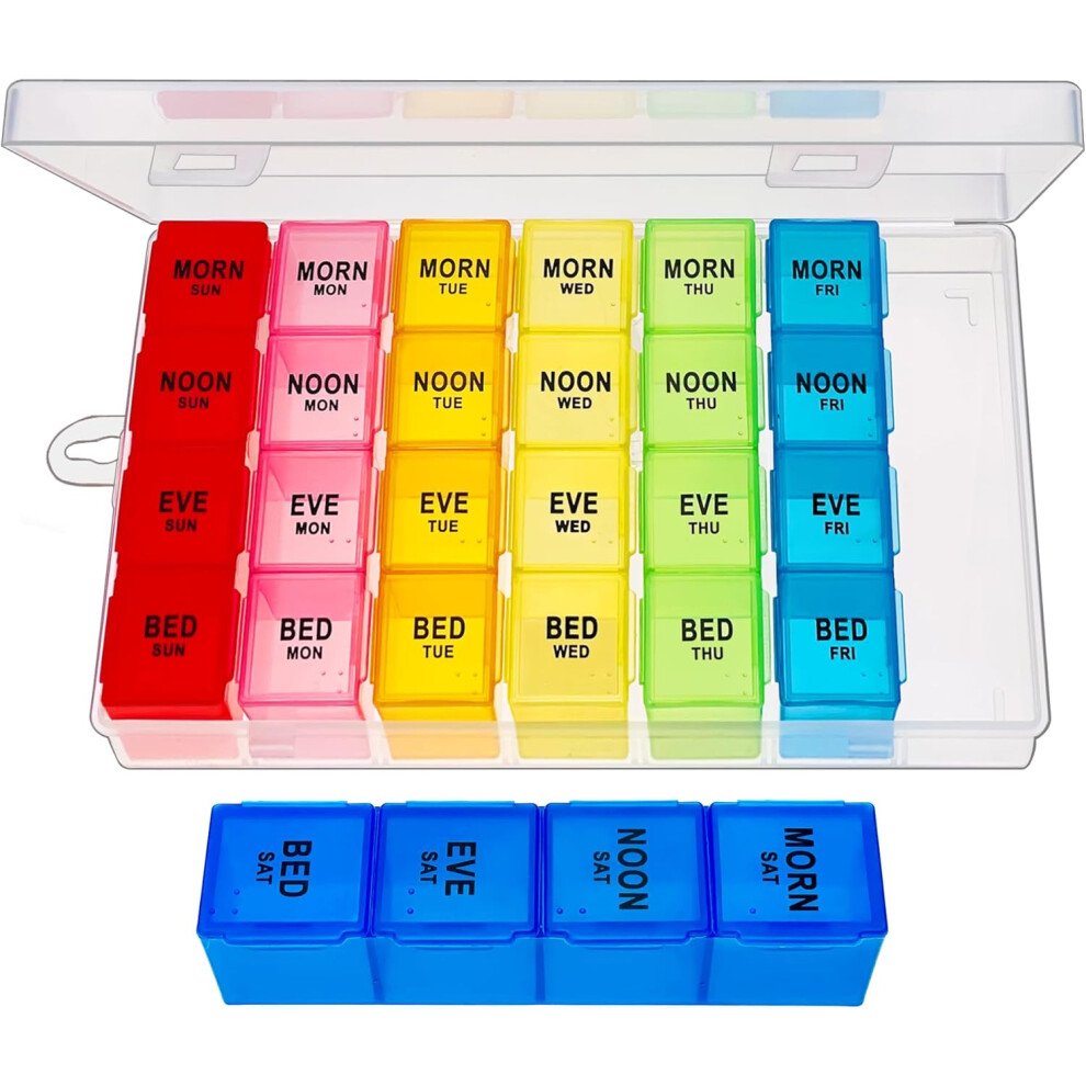 Extra Large Weekly Pill Organisers 7Days - 4 Times a day