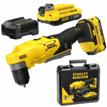 Taladro angular inalámbrico - STANLEY - V20 18V - 600-1950 rpm - 45 Nm - 2x18V 2,0Ah LED