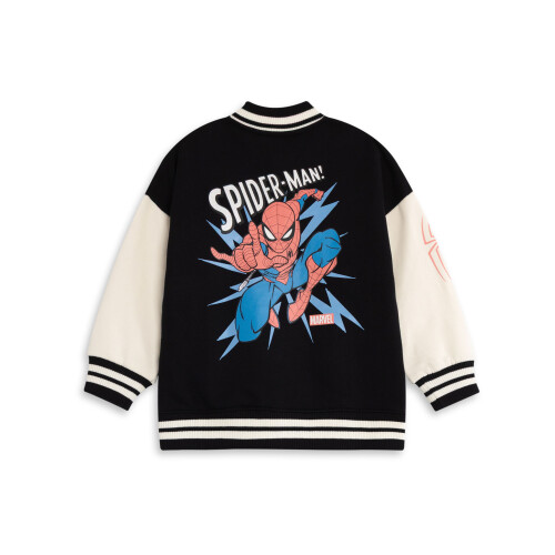 Marvel (7-8 Years) Marvel Varsity Jacket (Boys Black) 1