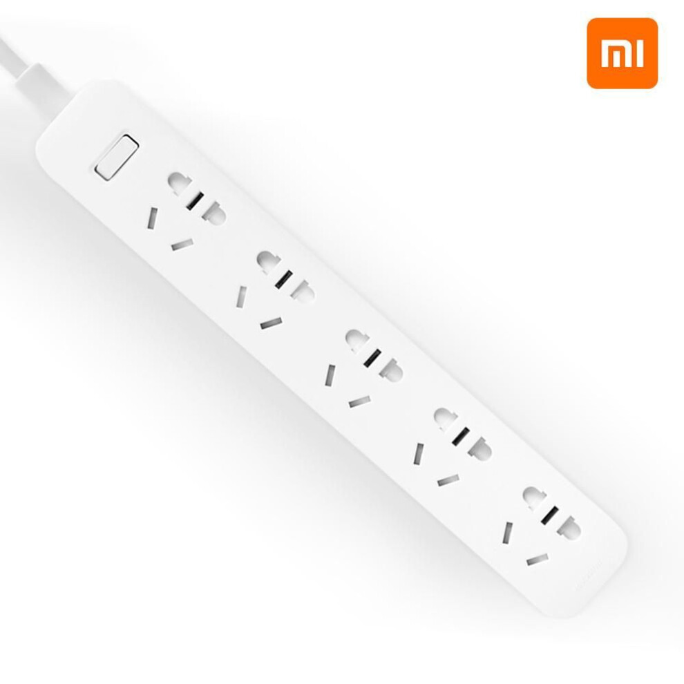 Xiaomi Power Strip With Grounded Surge Protector With 5 Outlets Ports With Flat Plug Powerport