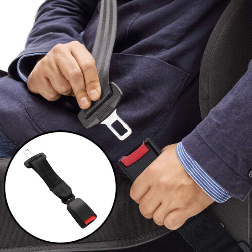 (2 piezas Extensor de cinturón F) Extensor de cinturón para coche, enchufe automático, hebilla y clip, conector universal 95% 2