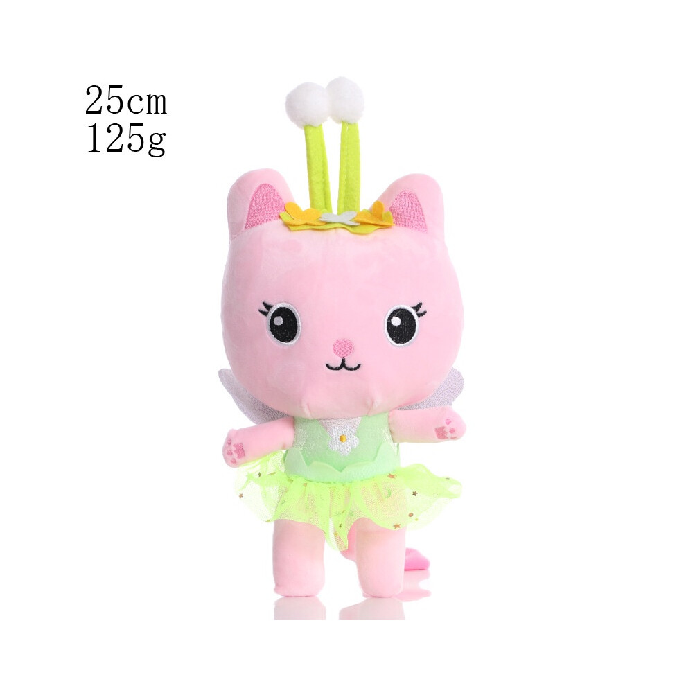 (Elf Cat) Plush Dollhouse Gabbys Toy Cartoon Stuffed Cat Plushie Doll Kids Gifts Xmas