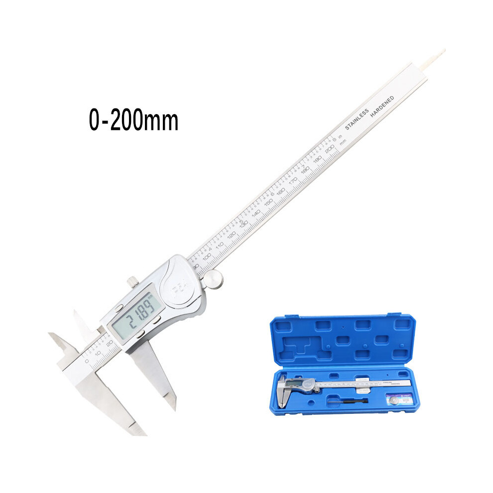 (200Mm) Electronic Digital Vernier Calipers Ip54 Water Resistant Measuring Tool Waterproof Stainless Steel Caliper 9008532342804