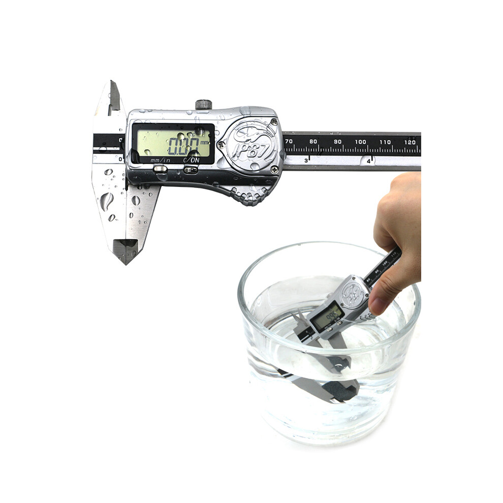 (Ip67 Level) 150Mm/6Inch Waterproof Digital Caliper Metal Housing Ip54 Electronic Vernier Caliper Gauge Micrometer 9008532345843
