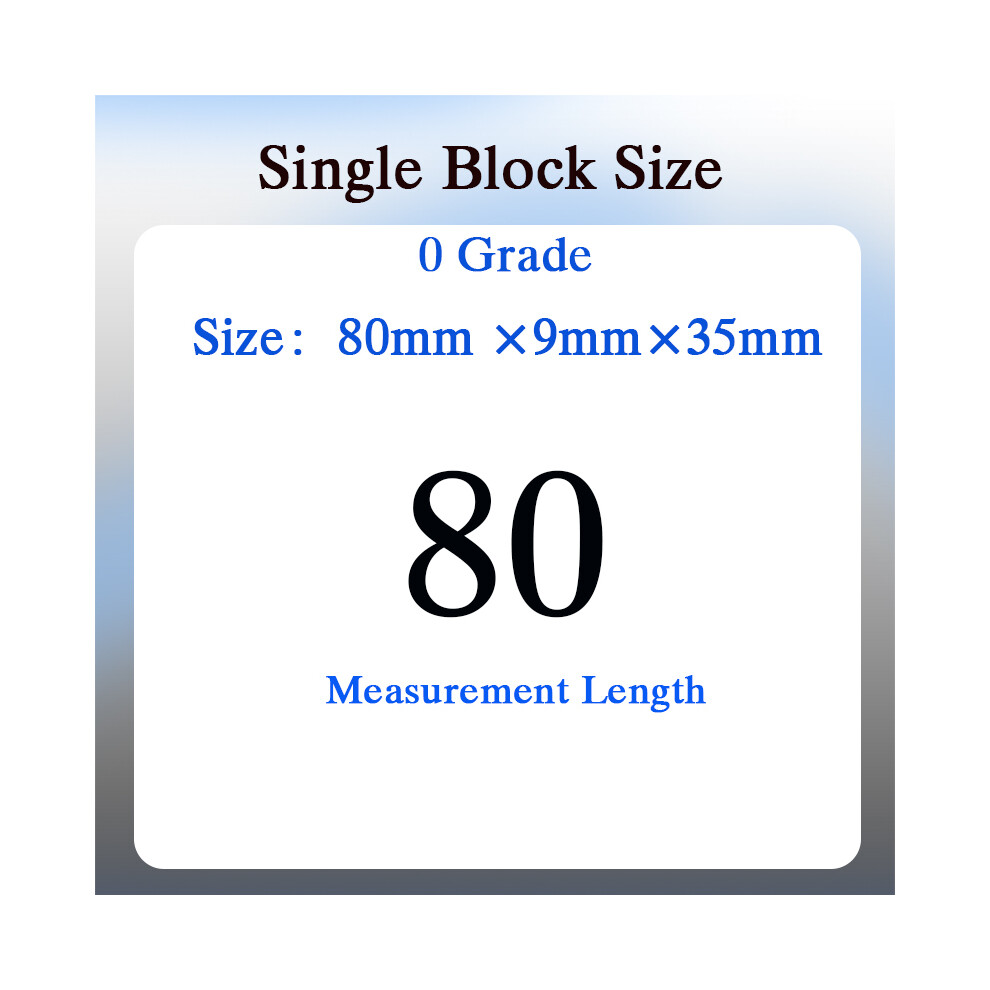 (80.0Mm 1Pc) 1Pc Range Gauge Block High Speed Steel Block Gage Non-Standard Custom Gage For Caliper Inspection, Measurment 9008532344471