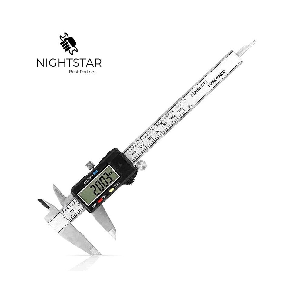 150Mm Stainless Steel Electronic Digital Vernier Caliper Micrometer Guage Lcd Micrometer Measuring No 9008532339903