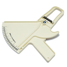 (white) Body Fat Caliper Fat Measure Clipper Accurately Measuring Body Fat for Men & Women