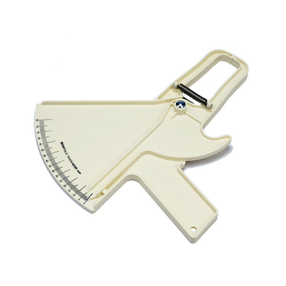 White (White) Body Fat Caliper Fat Measure Clipper Accurately Measuring Body Fat For Men & Women