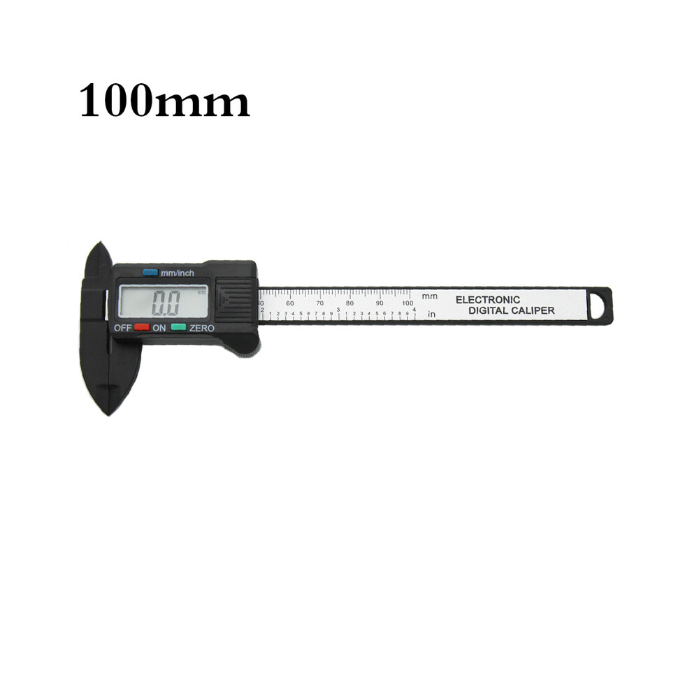 (100Mm) Digital Vernier Calipers Measure 150Mm 6Inch Lcd Electronic Carbon Fiber Gauge Height Measuring Instruments 9008532343351