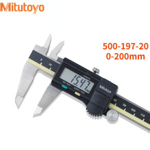 (500-197-20 200MM) Mitutoyo LCD Digital Caliper Vernier Calipers 8in Electronic Measuring Stainless Steel Caliper Digital