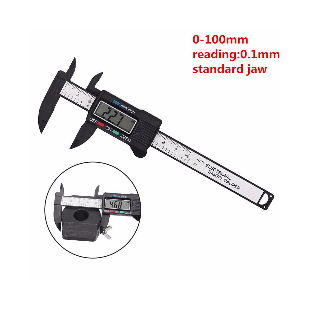 (100Mm Carbon Fiber) Stainless Steel Digital Caliper Messschieber Paquimetro Electronic Carbon Fiber Vernier Caliper Gauge 9008532343450