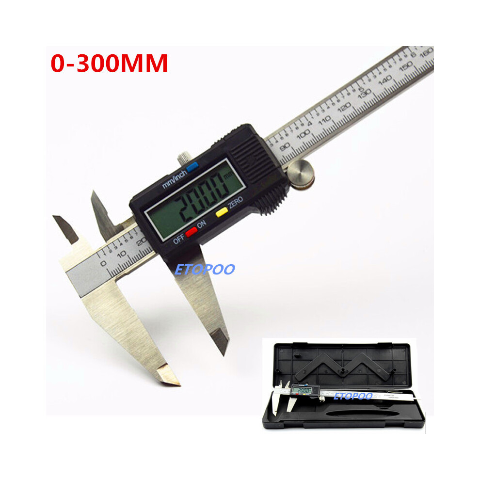(300Mm Stainless) Stainless Steel Digital Caliper Messschieber Paquimetro Electronic Carbon Fiber Vernier Caliper Gauge 9008532346024