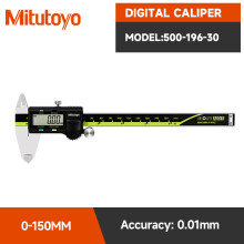 (500-196-30 150MM) Mitutoyo Vernier Caliper LCD Digital 0.01mm High-precision Electronic Measuring Stainless Steel Measuring