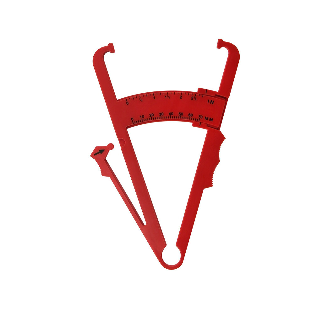 (A) Body Fat Loss Tester Calculator Caliper Fitness Clip Fat Measurement Tool Slim Chart Skinfold Test Instrumen