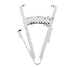 (D) Body Fat Loss Tester Calculator Caliper Fitness Clip Fat Measurement Tool Slim Chart Skinfold Test Instrumen