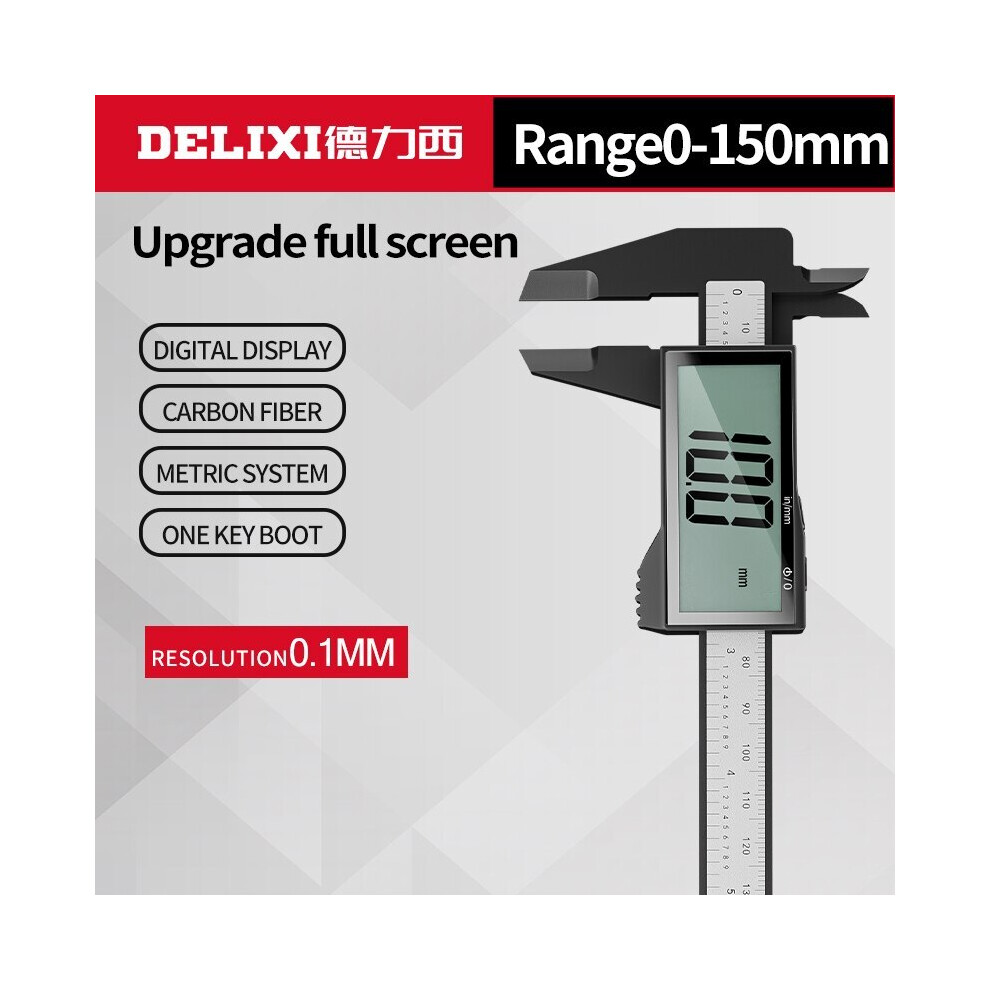 (0-150Mm) 150Mm 0.1Mm Digital Caliper 6 Inch Electronic Vernier Caliper Measuring Tool Calliper Micrometer Digital 9008532343849