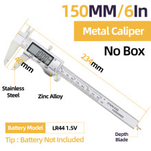 (Metal Caliper) Fraction Digital Caliper Digital Micrometer Ruler Stainless Steel Gauge Vernier Calipers Instrument