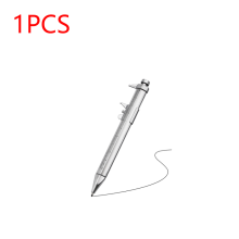 (Black 1 PCS) 2 in 1 Caliper Type Ballpoint Pen Vernier Bullet-tip Design Stationery Portable Tools for Kids Children