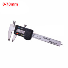 (0-70mm stainless) Industrial Level Stainless Steel Digital Caliper Electronic Carbon Fiber Caliper Micrometer Gauge