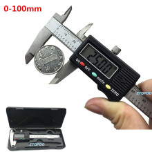 (0-100mm stainless) Industrial Level Stainless Steel Digital Caliper Electronic Carbon Fiber Caliper Micrometer Gauge