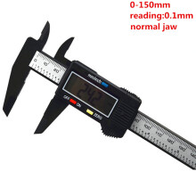 (0-150mm plastic) Industrial Level Stainless Steel Digital Caliper Electronic Carbon Fiber Caliper Micrometer Gauge