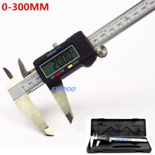 (0-300mm stainless) Industrial Level Stainless Steel Digital Caliper Electronic Carbon Fiber Caliper Micrometer Gauge