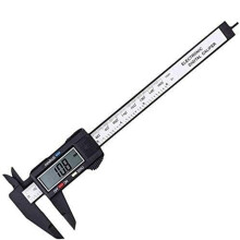 (black) Digital Caliper with LCD Display Electronic Micrometer Carbon Fiber Digital Vernier Measuring Tool (Without