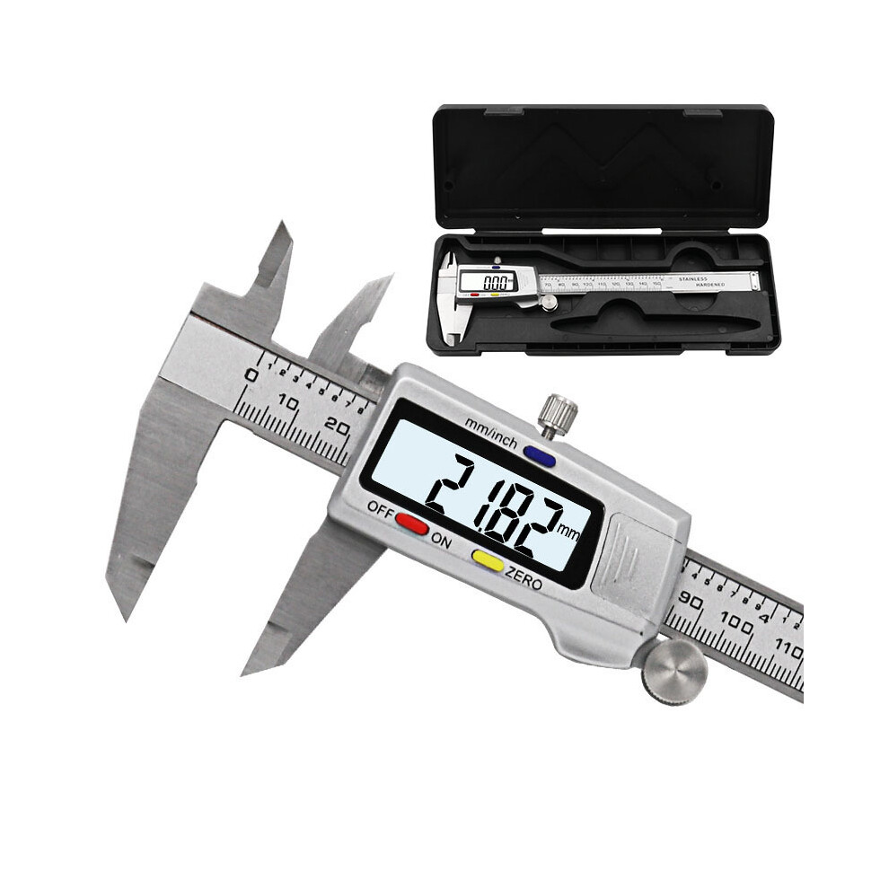 (Silver Box) Measuring Tool Stainless Steel Digital Caliper 6 "150Mm Messschieber Paquimetro Measuring Instrument 9008532339026