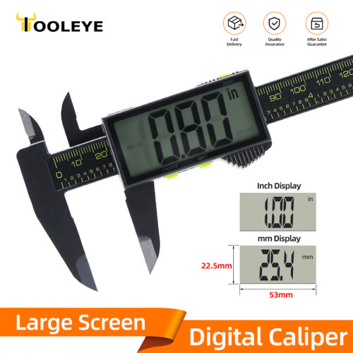 (Caliper Large 150mm) Digital Caliper Electronic Plastic Calipers Vernier Measuring Tools Carpentry Tool Ruler Large Screen 2