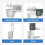 (Caliper Large 150mm) Digital Caliper Electronic Plastic Calipers Vernier Measuring Tools Carpentry Tool Ruler Large Screen 5