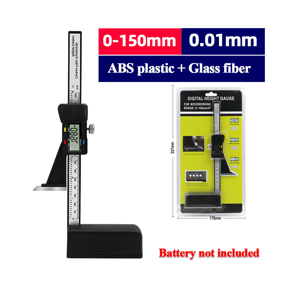 (0-150Mm) Lcd Digital Height Gauge Electronic Digital Height Gauge Vernier Caliper Ruler Wood Table Marking Ruler 9008532339057