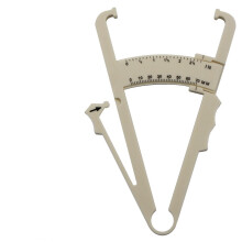 (beige) 1pc Personal Body Fat Caliper Skin Analyzer Measure Charts Fitness Slim Keep Health Tester Body Fat