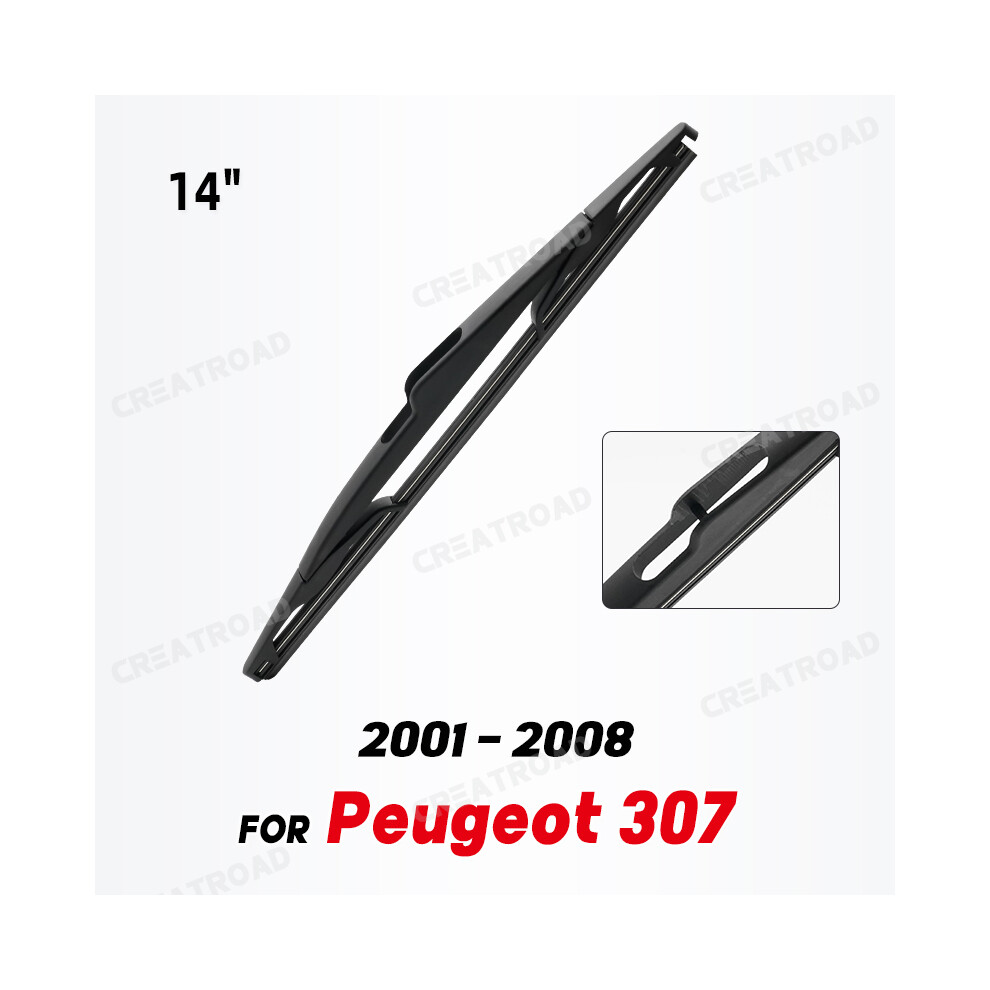 Wiper 14" Rear Wiper Blade For Peugeot 307 2001 - 2008 Windshield Windscreen Rear Window 9008532317321